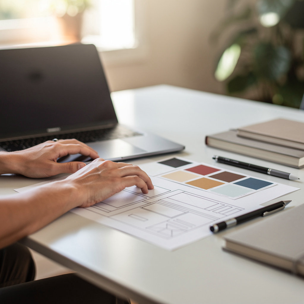 Anne Cox Coronado team discussing website design values and strategy for local Coronado businesses